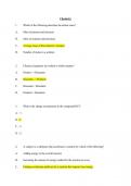 HESI A2 CHEMISTRY QUESTIONS AND ANSWERS