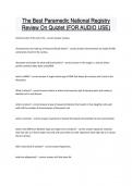 The Best Paramedic National Registry Review On Quizlet &lpar;FOR AUDIO USE&rpar; Questions and answers latest update 2024 