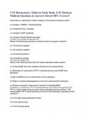 UNE Biochemistry Midterm Study Bank, UNE Biochem Midterm Questions & Answers Solved 100% Correct!!