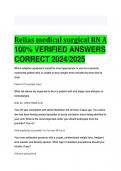 Relias medical surgical RN A 100% VERIFIED ANSWERS  CORRECT 2024/2025