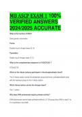 MB ASCP EXAM 1 100%  VERIFIED ANSWERS  2024/2025 ACCURATE