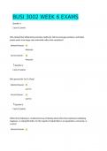 BUSI 3002 WEEK 6 EXAMS