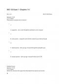 BIO 133 Exam 1. Chapters 1-6 QUESTIONS AND ANSWERS 