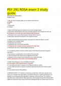 PSY 291 RDSA exam 2 study guide&period;