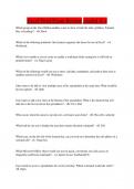 Excel Final Exam Review graded A &plus; 