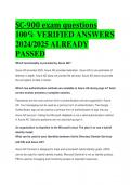 BEST REVIEW SC-900 exam questions 100% VERIFIED ANSWERS  2024/2025 ALREADY  PASSED