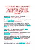FCTC EMT MID TERM ACTUAL EXAM 2024 QUESTIONS AND DETAILED ANSWERS WITH RATIONALES &lpar;VERIFIED ANSWERS&rpar; &vert; ALREADY GRADED A