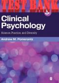 &Tab;Clinical Psychology Science&comma; Practice&comma; and Diversity 5th Edition by Andrew Test Bank