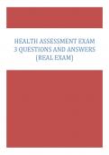 Health Assessment Exam 3 Questions and Answers 2024 (Real Exam)