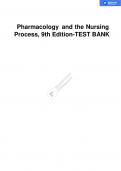 TEST BANK FOR PHARMACOLOGY AND THE NURSING PROCESS, 9TH EDITION LILLEY