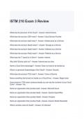 ISTM 210 Exam 3 Review 2024 Questions and Answers