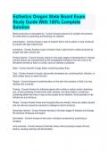 Esthetics Oregon State Board Exam Study Guide With 100&percnt; Complete Solution