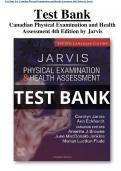 Test Bank For Canadian Physical Examination and Health Assessment 4th Edition by Jarvis All Chapters (1-31) | A+ ULTIMATE GUIDE 2024