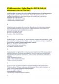RN Pharmacology Online Practice 2023 B &lpar;Fall&rpar; All Questions Answered Correctly&period;