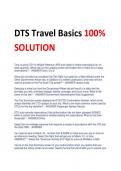 DTS Travel Basics 100%  SOLUTION