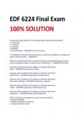EDF 6224 Final Exam 100% SOLUTION