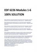 EDF 6226 Modules 1-6 100% SOLUTION