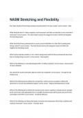 NASM Stretching and Flexibility Practice Guide With Practical Solution TEST.