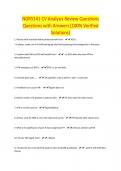 NGR5141 CV Analysis Review Questions Questions with Answers &lpar;100&percnt; Verified Solutions&rpar;