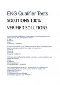 EKG Qualifier Tests SOLUTIONS 100%  VERIFIED SOLUTIONS