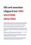 Ellis and associates  Lifeguard test 100% SOLUTIONS 2023//2024