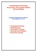 Solutions for Fundamentals of Financial Accounting, 7th Canadian Edition Phillips (All Chapters included)