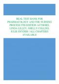  TEST BANK FOR  PHARMACOLOGY AND THE NURSING  PROCESS 9TH EDITION AUTHORS:  LINDA LILLEY, SHELLY COLLINS,  JULIE SNYDER / ALL CHAPTERS  AVAILABLE