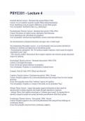 PSYC331 - Lecture 4 Detailed Notes