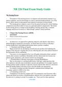 NR 226 (Latest 2024 / 2025)  Final Exam Study Guide Questions & Answers with rationales 