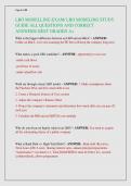 LBO MODELLING EXAM&sol; LBO MODELING STUDY  GUIDE ALL QUESTIONS AND CORRECT  ANSWERS&sol; BEST GRADED A&plus;
