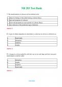 NR 283 (Latest 2024 / 2025) Test Bank  Questions & Answers with rationales 