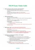 NR 293  (Latest 2024 / 2025) Exam 3 Study Guide Questions & Answers with rationales 