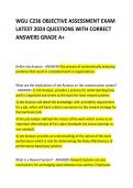 WGU C236 OBJECTIVE ASSESSMENT EXAM LATEST 2024 QUESTIONS WITH CORRECT ANSWERS GRADE A+