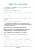 NR 304 (Latest 2024 / 2025) Exam 1 Chamberlain Questions & Answers with rationales 