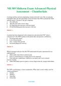 NR 509 &lpar;Latest 2024 &sol; 2025&rpar; Midterm Exam  Advanced Physical Assessment - Chamberlain  Questions & Answers with rationales 