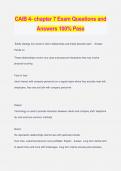 CAIB 4- chapter 7 Exam Questions and Answers 100% Pass