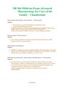 NR 566   &lpar;Latest 2024 &sol; 2025&rpar; Midterm Exam Advanced Pharmacology for Care of the Family - ChamberlainQuestions & Answers with rationales 
