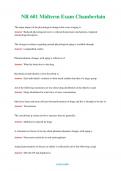 NR 601  &lpar;Latest 2024 &sol; 2025&rpar;  Midterm Exam ChamberlainQuestions & Answers with rationales 