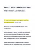 BIOD 171 MODULE 4 EXAM QUESTIONS  AND CORRECT ANSWERS 2024&period;