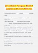  Civil Air Patrol - Aerospace - Module 1 Questions and Answers 100% Pass