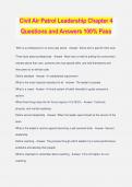 Civil Air Patrol Bundled Exams Questions and Answers 100% Verified and Updated 2024 | Graded A