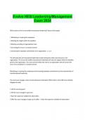  Evolve HESI Leadership&sol;Management Exam 2024