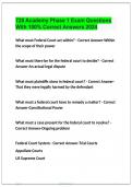 720 Academy Phase 1 Exam Questions With 100&percnt; Correct Answers 2024