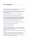 TICO - Module 5 Questions and Answers 2024