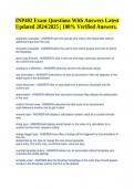 INP402 Exam Questions With Answers Latest Updated 2024&sol;2025 &vert; 100&percnt; Verified Answers&period;