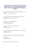 LMR GEORGETTE&rsquo;S PMHNP CERTIFICATION EXAM 2024&sol; LATEST ACTUAL EXAM QUESTIONS WITH CORRECT DETAILED ANSWERS&sol;100&percnt; VERIFIED&sol;A&plus; GRADE 