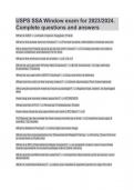 USPS SSA Window exam for 2023&sol;2024&period;  Complete questions and answers