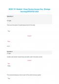BIOD 151 MODULE 1 EXAM  GUIDE 2024&vert;PORTAGE  LEARNING VERIFIED EXAM  QUESTIONS AND CORRECT  ANSWERS ALL GRADED  A&plus;&vert;LATEST UPDATE  GUARANTEED SUCCESS