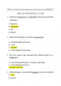 APEA 3p Final Exam Questions and Answers CORRECT  100% GUARANTEED A+