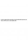 CAISS (Certified Abbreviated Injury Scale Specialists)|295 Questions and Answers 100%Correct | Latest Update 2024.